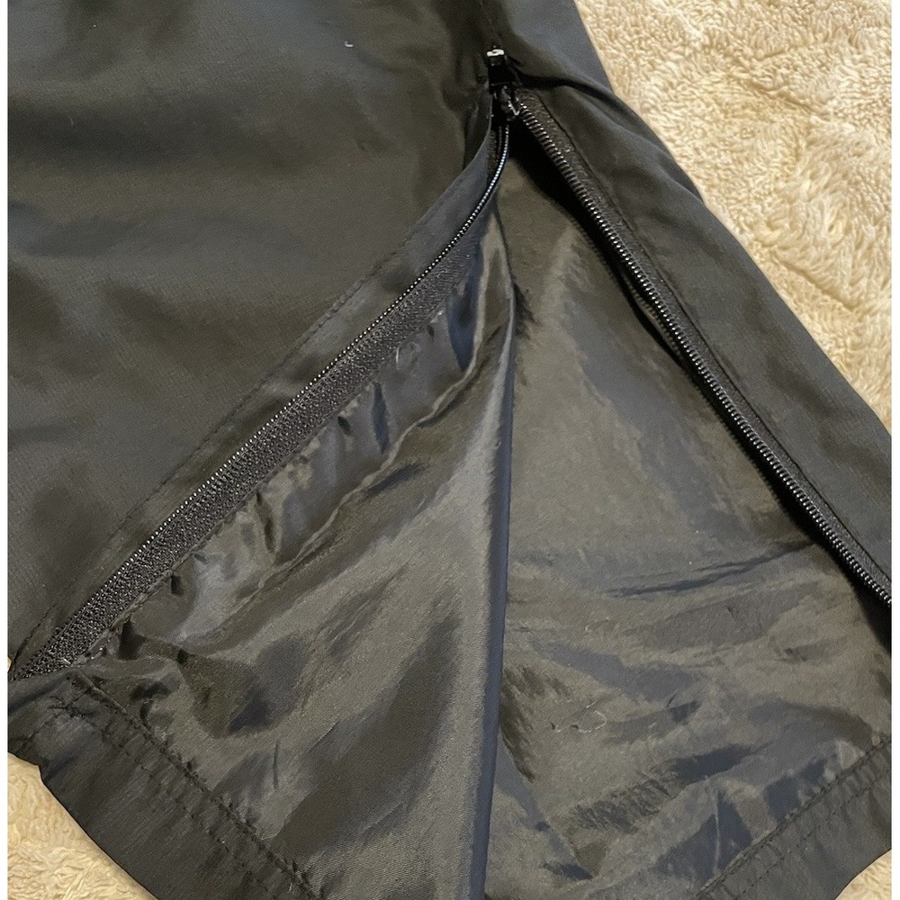 Champion Track Pants Men Large‎ Black Retro Sportswear Sweatpants Zip Pocket - Picture 5 of 7